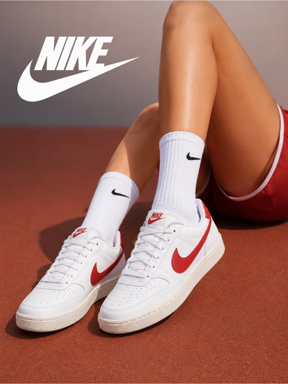 Nike Sneakers NWT Court Vision Low
Women white and magic ember size 8.5 women’s